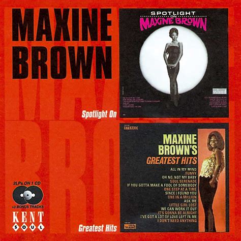 Maxine Brown Spotlight Ongreatest Hits Ace Records