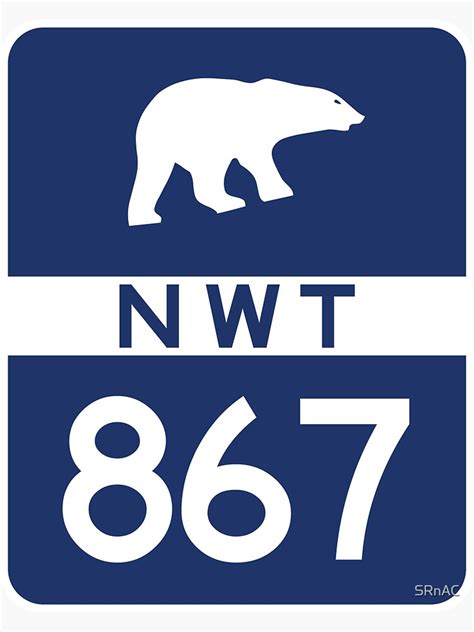 Northwest Territories Provincial Highway 867 Area Code 867 Sticker