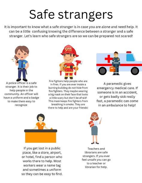 An Info Sheet Describing The Benefits Of Safe Strangers