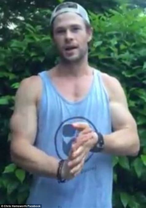 Chris Hemsworth Flaunts His Bulging Biceps As He Is The Latest