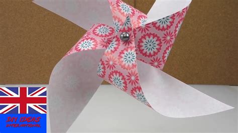 Fold An Origami Windmill Handmade Decorations Youtube