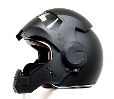 Masei Matt Black Atomic Man 610 Open Face Motorcycle Helmet Free