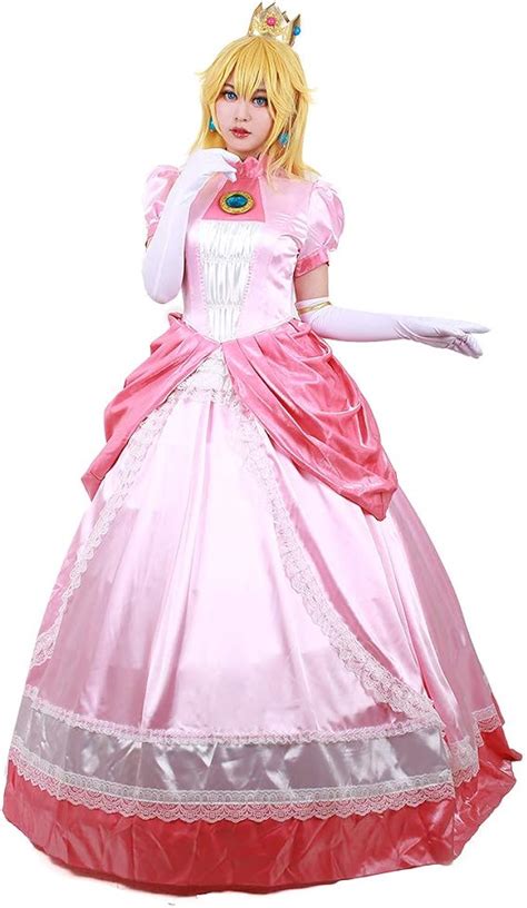 Miccostumes Womens Princess Peach Cosplay Costume Clothing