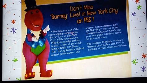 Barney Live In New York City Everyone Is Special Youtube