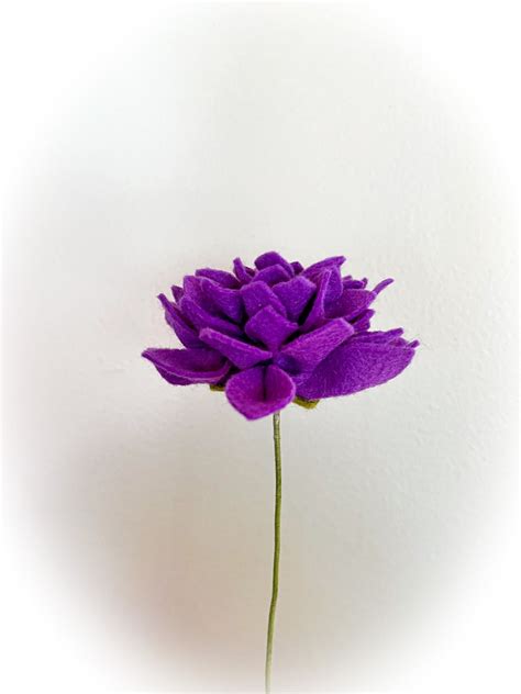 build your own bouquet single stem flowers felt dahlia etsy