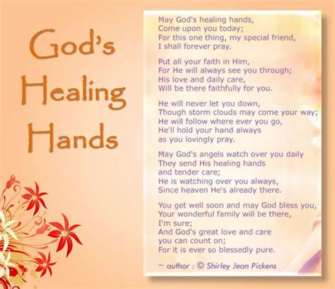 May Gods Healing Hand Touch You Healing Hands Prayers For Healing