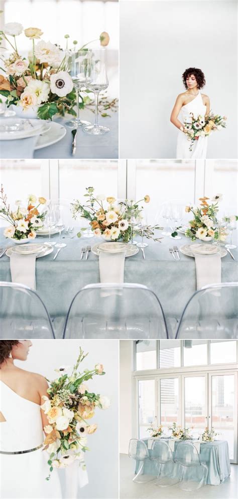 Minimalist Meets Mid Century Modern Wedding Inspiration At The