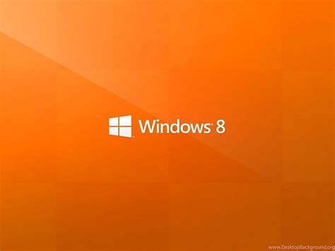 Orange Operating Systems Windows 8 Microsoft Logo Background Hd