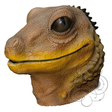 Deluxe Latex Realistic Animal Reptiles Lizard Brown Mask For Etsy Uk