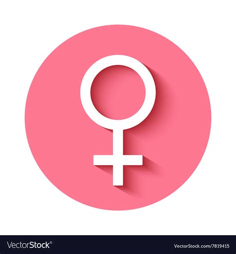Female Gender Symbol Icon Royalty Free Vector Image
