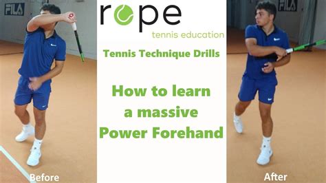 Tennis Forehand Technique How To Learn A Massive Power Forehand Youtube