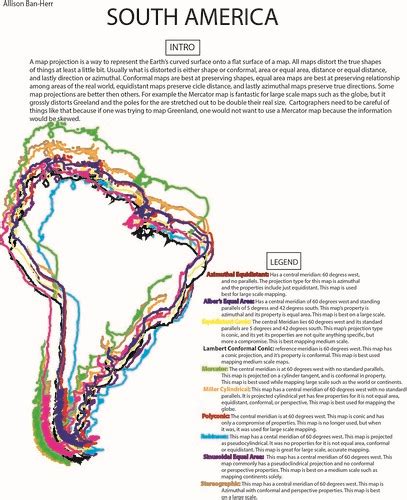 Map Projections South America Banheraa