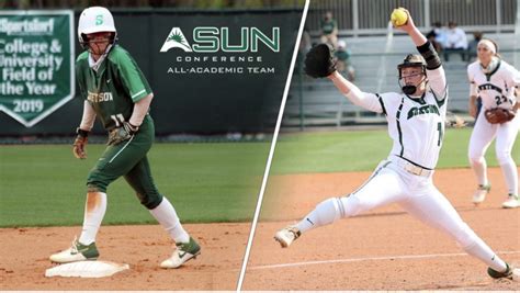 Riley Russell Chloe Temples Named To The Asun All Academic Team