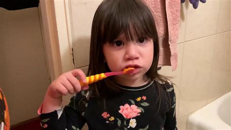 Brushing Her Teeth Before Going To Bed Mombelleofnewyork Youtube