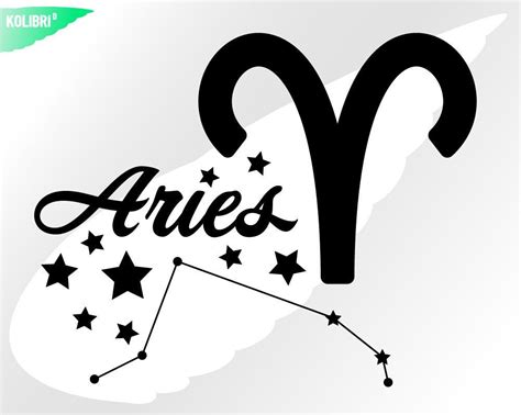 Aries Svg Zodiac Svg Horoscope Svg Stars Svg Aries Clipart