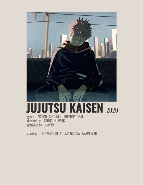 Jujutsu Kaisen Minimalist Poster Anime Serien Anime Gucken Anime