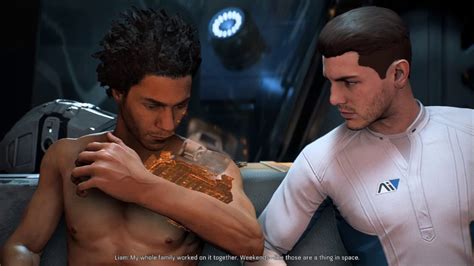 Mass Effect Andromeda Liam Bound Romance With Male Ryder Part Youtube