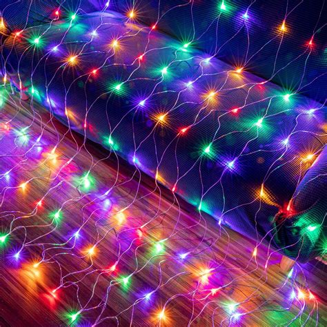 Led Net Lights 240led Lights 98 X 66 Multicolor