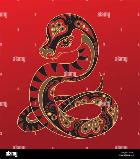 Horóscopo Chino Año De La Serpiente Fotografía De Stock Alamy