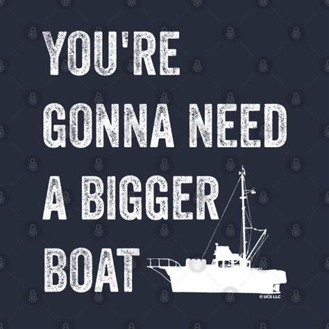 Jaws Youre Gonna Need A Bigger Boat Quote Jaws Tapestry Teepublic