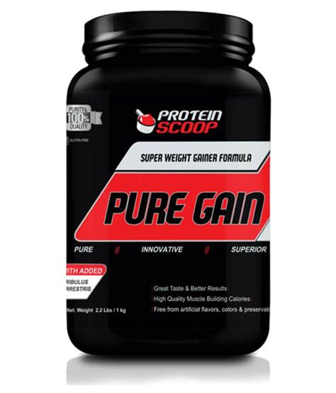 Protein Scoop Pure Gain 1 Kg Weight Gainer Powder Buy Protein Scoop