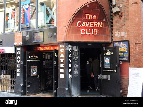The Famous Cavern Club On Matthew Street In Liverpool Where The