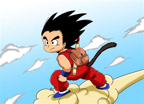 Kid Goku On Nimbus Cloud By Arejaylol On Deviantart