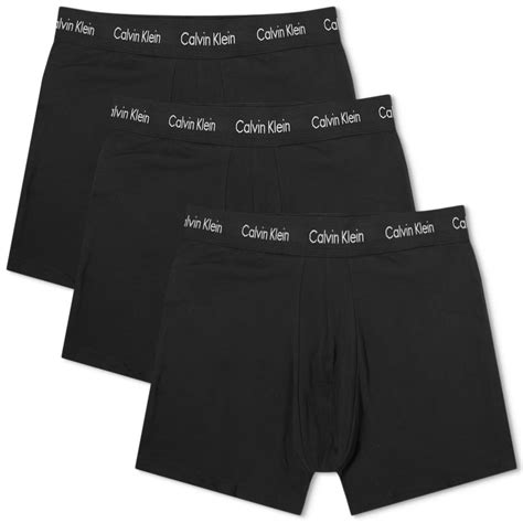 Calvin Klein Cotton Stretch Boxer Brief 3 Pack Black End