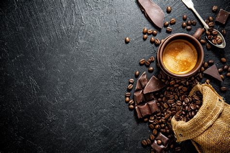 Coffee Beans With Props For Making C Stock Photo Containing Coffee And