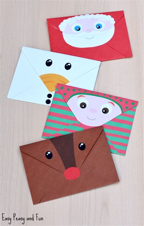 Create a free personalized letter from santa claus with a cute santa envelope addressed to the north pole. Printable Christmas Envelopes - Easy Peasy and Fun