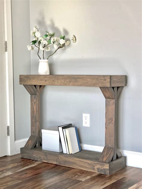 Narrow Console Table Modern Farmhouse Collection Woodwork Inspiration