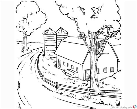 Nowadays, i propose free printable barn coloring pages for you, this article is related with day page rainy coloring sheets. Barn Coloring Pages realistic clipart - Free Printable ...