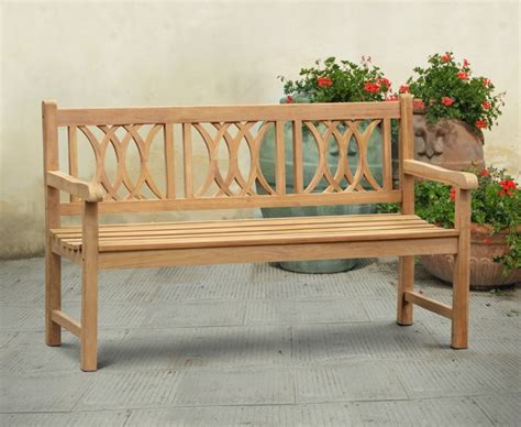 Grosvenor Teak Decorative Garden Bench 15m