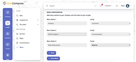 How To Configure A Menu For Your Chatbot
