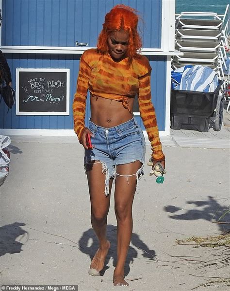 Teyana Taylor Shows Off Her Impressively Toned Physique While Soaking Up The Sun In Miami Beach