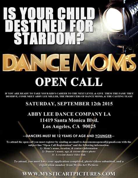 Open Call Flyer Auditions Free