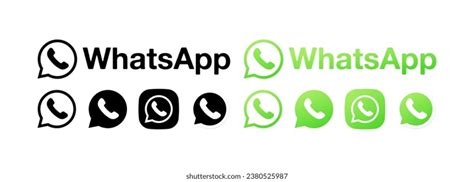 Whatsapp Logos Icons Editorial Whatsapp Logos Stock Vector Royalty