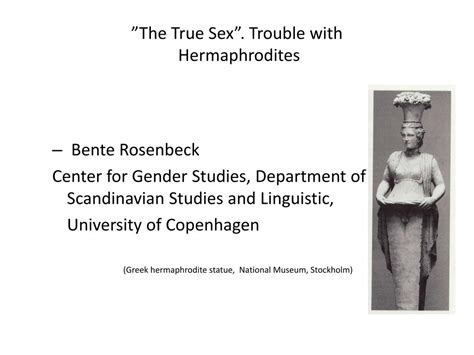 Ppt ”the True Sex” Trouble With Hermaphrodites Powerpoint