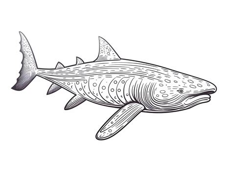 Easy Whale Shark Coloring Page Coloring Page