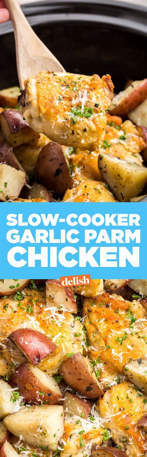 Slow Cooker Garlic Parmesan Chicken Recipe Parmesan