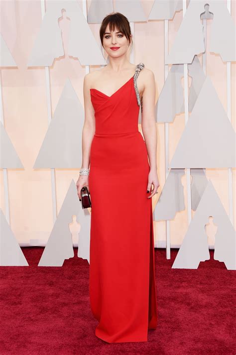 Dakota Johnson 2015 Oscars Red Carpet In Hollywood