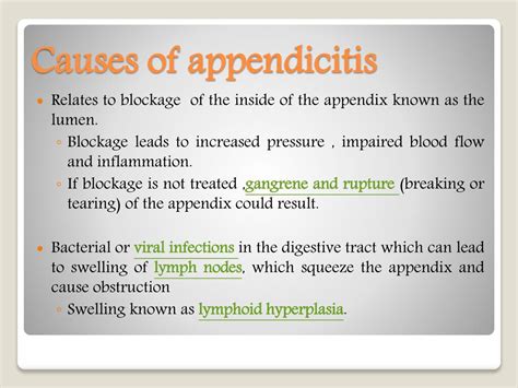 Ppt Appendicitis Symptoms Causes Treatment And Prevention