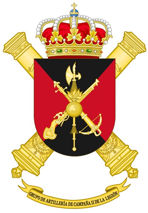 2nd Spanish Legion Field Artillery Battalion Brasão Bandeiras Times