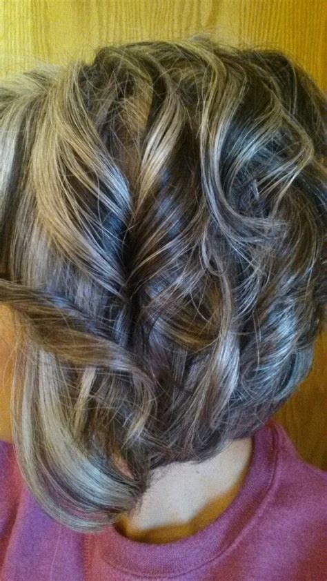 The steel gray haircolor that is readily available is in temporary rinses and is used mostly to blend away gray in black and very dark hair colors. Styles On The Grand | Blending gray hair, Gray hair ...