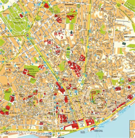 Cartes et plans détaillés de Lisbonne Carte et plan Lisbonne et