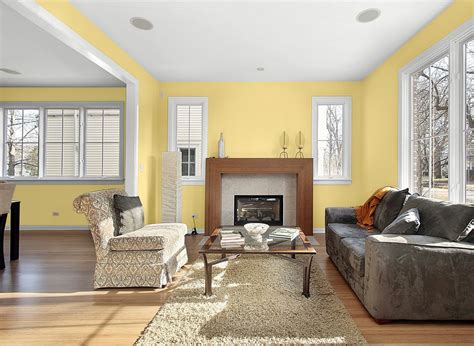 Butter Yellow Living Room Interior Design Living Room Warm Popular