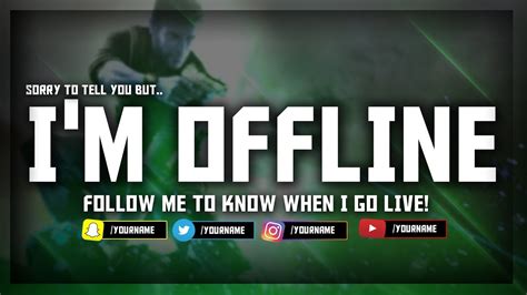 Twitch Offline Screen Free Template Download Link Doovi