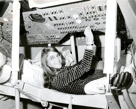 Nasa Software Engineer Margaret Hamilton In The Mock Up Of Apollo 12