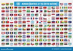 Flags of Members Countries of the United Nations Stock Vector ...