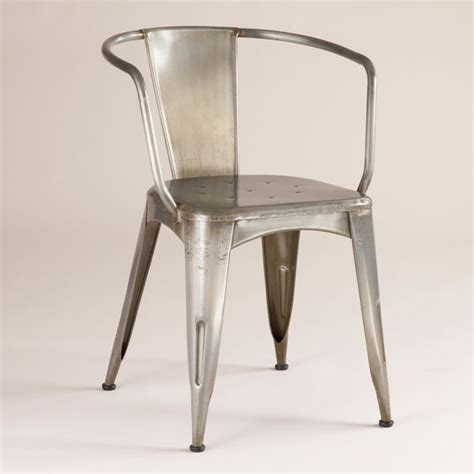 Jackson Metal Tub Chair Industrial Dining Chairs By Cost Plus
